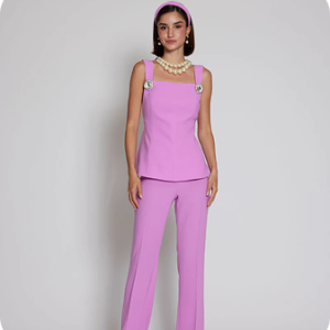 Fabiane Chabot Stine Orange Stripe Sleeves Knit 124